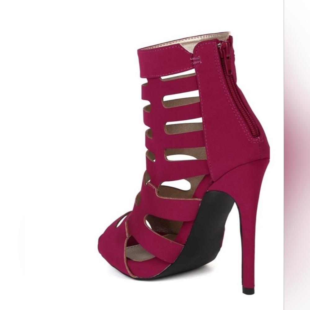 ❤️ QUPID GLEE - 16 MAGUENTA  NUBUCK . SIZE 7.5  COLOR: PINK 💓 NEW WITHOUT BOX. - Picture 11 of 11
